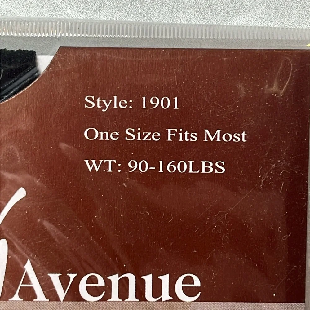 NWT Leg Avenue Black Sheer Suspender Hose O/S Misses 2 Pair NEW WITH TAGS